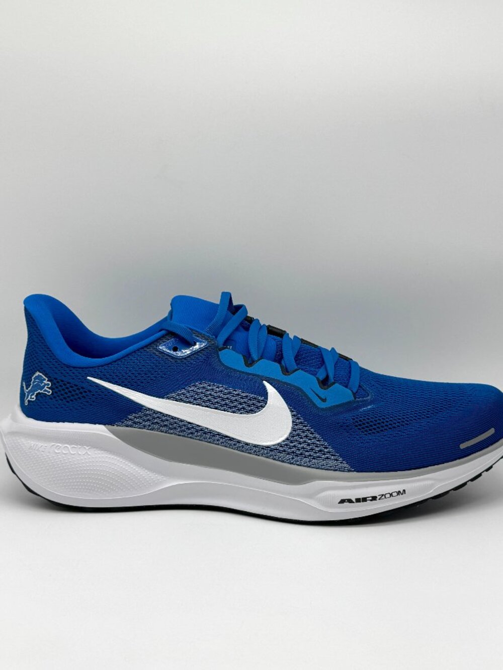 Nike Mens Detroit Lions Pegasus 41 Shoes Blue Sz 12.5 New IB3206-400 NFL